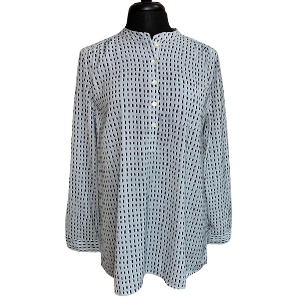 CASLON Blouse Light Blue Top Size Large Office Work